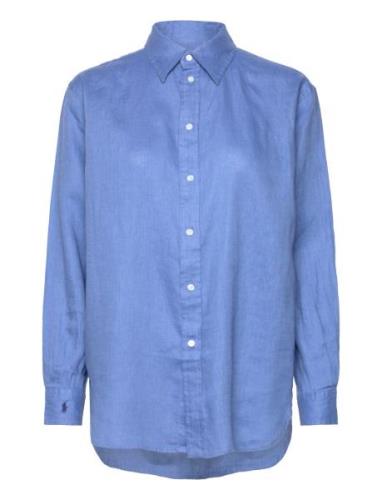 Polo Ralph Lauren Relaxed Fit Linen Shirt Blå