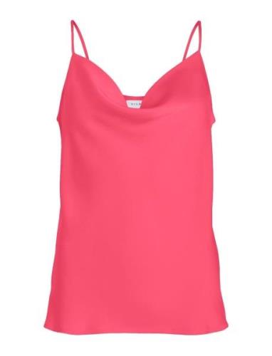 Vila Viravenna S/L Singlet Strap Top/Dc Rosa