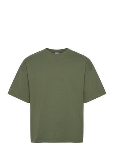 Selected Homme Slhboxy-Cfw 220 Tee Ex Khaki Green