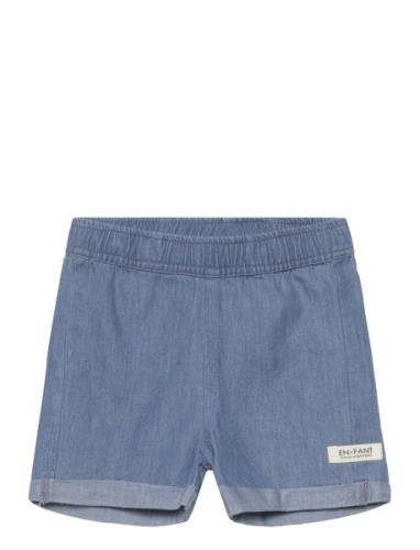 En Fant Shorts Chambray Blå