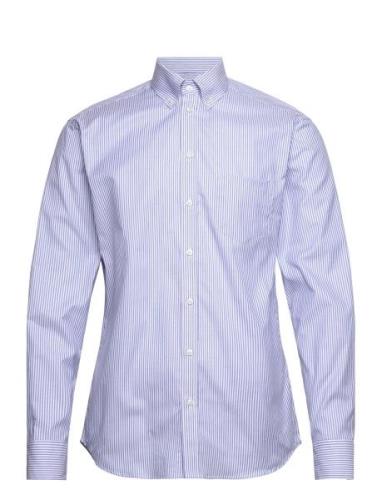 Bosweel Shirts Est. 1937 Oxford Stripe Blå