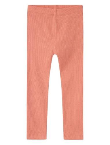 Lil'Atelier Nmfgago Kny Slim Leggings Lil Orange