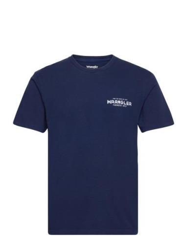 Wrangler Graphic Tee Marinblå