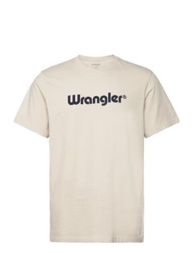 Wrangler Logo Tee Kräm