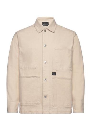 Mads Nørgaard Natur Cotton Chore Jacket Beige