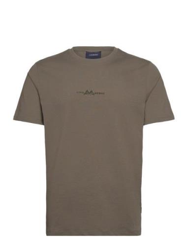 Lindbergh Logo Tee S/S Brun