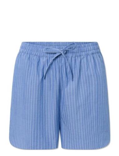 STUDIO FEDER Jasmin Shorts - Poplin Blå