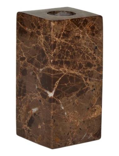 OYOY Living Design Savi Square Marble Candleholder - High Brun