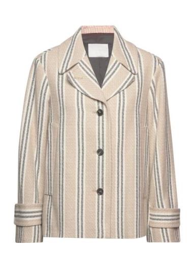 Naja Lauf Rakel Jacket Natural Stripe Beige