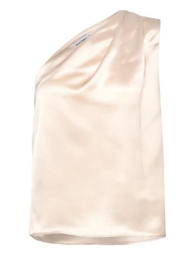 Ahlvar Gallery Elle Satin Tank Beige