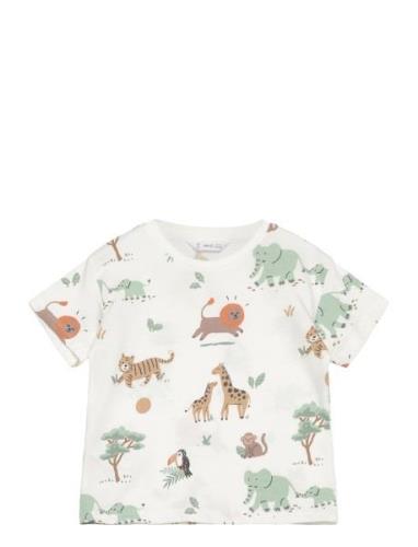 Mango Animal Print Cotton T-Shirt Multi/patterned