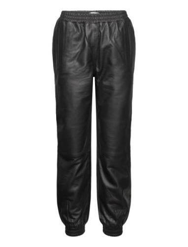 Lollys Laundry Mona Leather Pants Svart