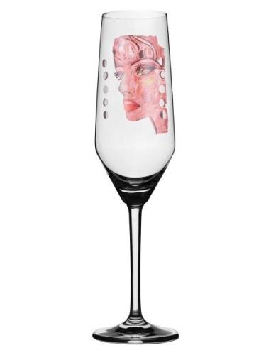 Champagneglass Moonlight Queen Pink Home Tableware Glass Champagne Gla...