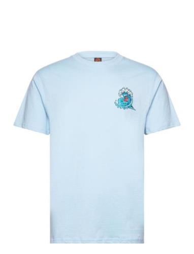 Santa Cruz Screaming Wave T-Shirt Blå