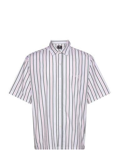 Edwin Toledo Shirt Ss - White / Pink / Green Vit