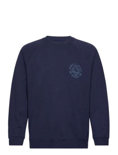 Edwin Edwin Music Channel Sweat - Maritime Blue Blå