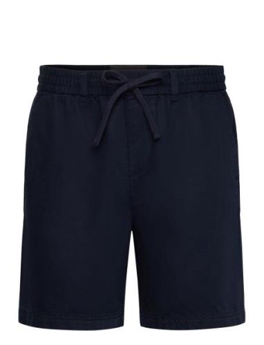 Lyle & Scott Cotton Linen Short Marinblå