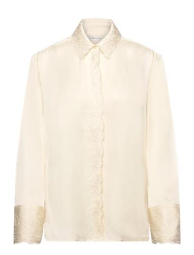 Malina Naomi Embroidery Detailed Shirt Kräm