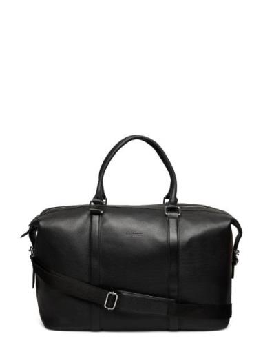 Les Deux Leather Weekend Bag Svart