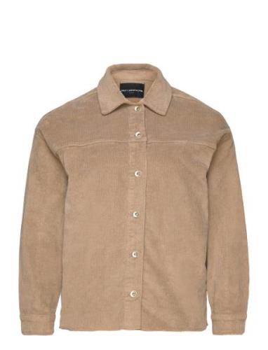 ONLY Carmakoma Carnoa-Global L/S Cord Shacket Wvn Beige