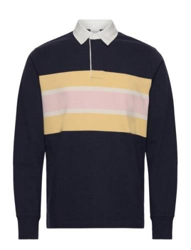 GANT Colorblock Ls Rugger Marinblå