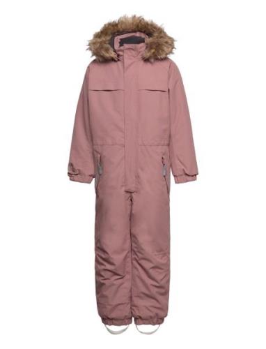 Color Kids Coverall W. Fake Fur Rosa