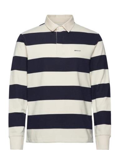 GANT Block Stripe Heavy Rugger Marinblå