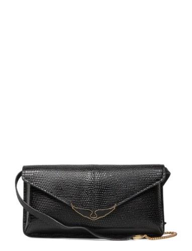 Zadig & Voltaire Borderline Clutch Embossed Igu Svart