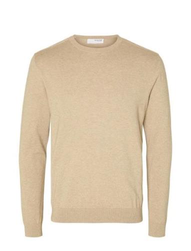 Selected Homme Slhberg Crew Neck Noos Kräm