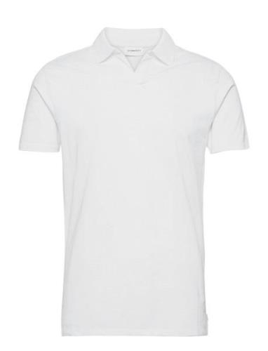 Lindbergh Stretch Polo Shirt S/S Vit