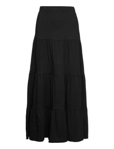 ONLY Onlmay Life Maxi Skirt Jrs Noos Svart