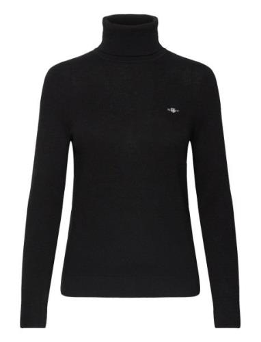 GANT Extrafine Rollneck Svart