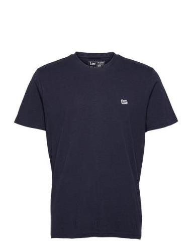 Lee Jeans Ss Patch Logo Tee Marinblå