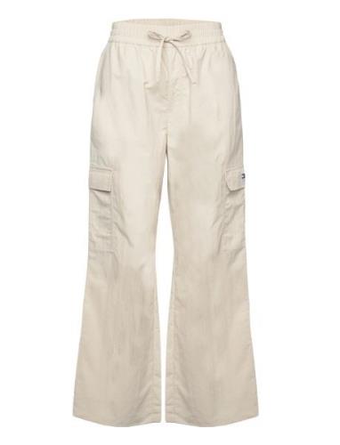 Tommy Jeans Tjw Daisy Elasticated Cargo Pant Kräm