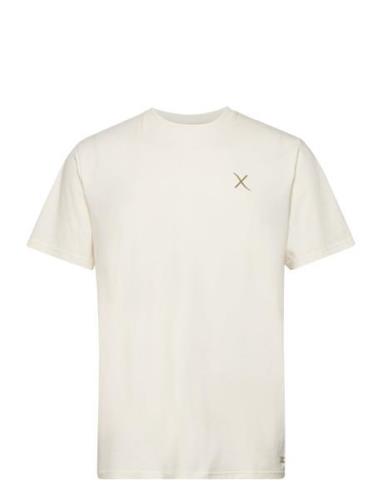 Clean Cut Copenhagen Cross Logo Organic Tee Kräm