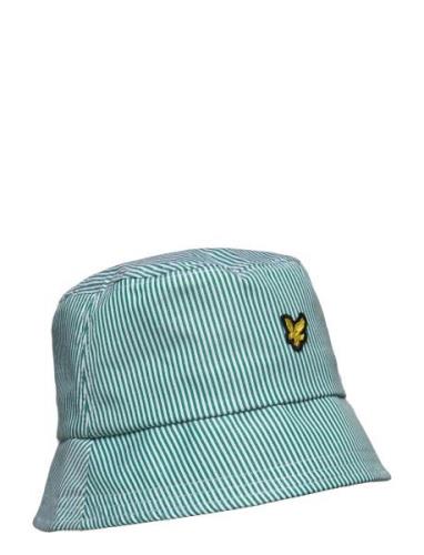 Lyle & Scott Stripe Bucket Hat Grön