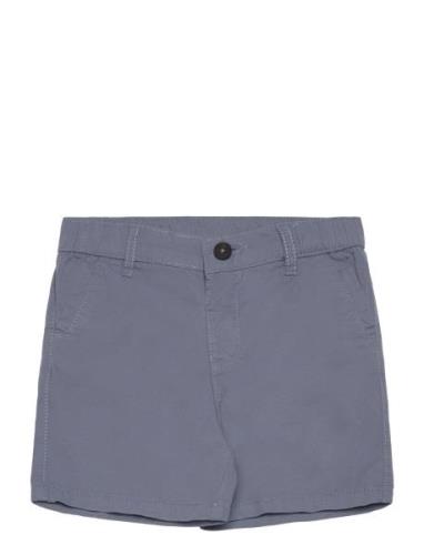 Mango Slim-Fit Chino Cotton Bermuda Shorts Marinblå