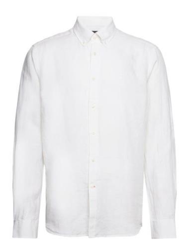 Morris Douglas Linen Shirt-Classic Fit Vit