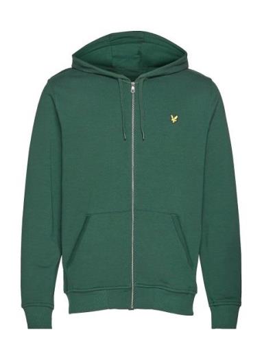 Lyle & Scott Zip Through Hoodie Grön