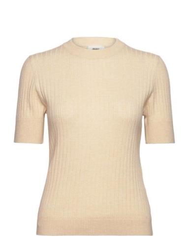 Object Objnoelle S/S Knit T-Shirt Noos Beige