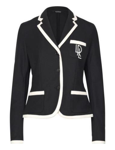 Lauren Ralph Lauren Two-T Stretch Cotton Piqué Blazer Svart