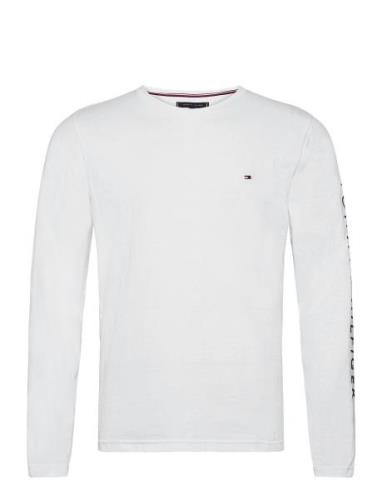 Tommy Hilfiger Tommy Logo Long Sleeve Tee Vit