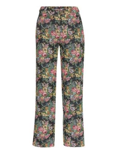 Gina Tricot Sally Jaquard Trousers Multi/patterned