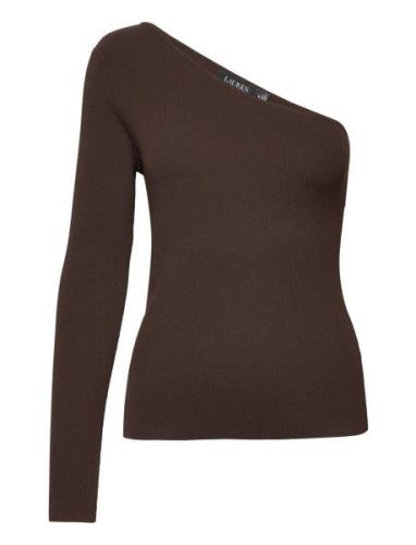 Lauren Ralph Lauren -Shoulder Long-Sleeve Sweater Brun