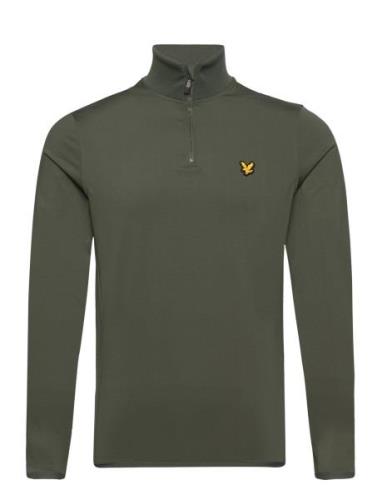 Lyle & Scott Sport Tech 1/4 Zip Midlayer Grön