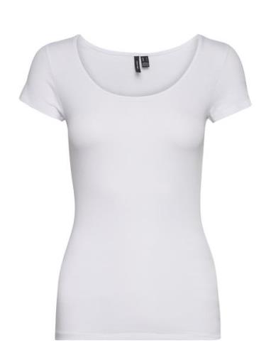 Vero Moda Vmmaxi My Soft Ss U-Neck Noos Vit