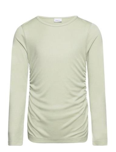 Name It Nkflam Ls Slim Top Grön