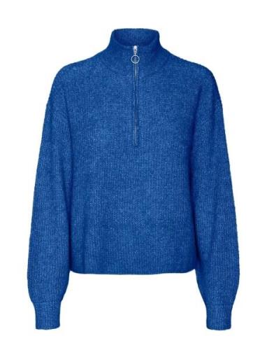 Vero Moda Vmmili Ls Zipper Pullover Ga Boo Blå