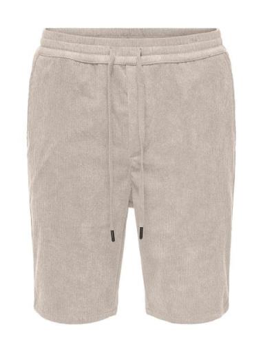 ONLY & SONS Onslinus Corduroy 0111 Shorts Grå