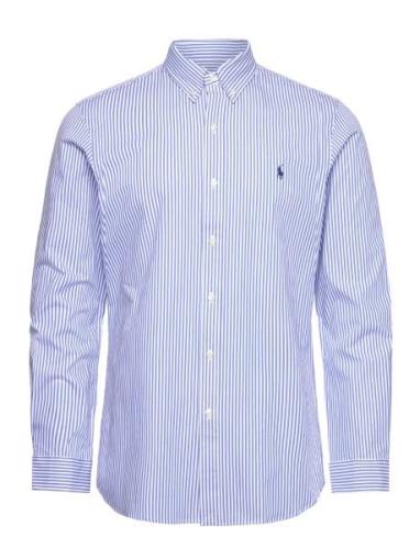 Polo Ralph Lauren Slim Fit Striped Stretch Poplin Shirt Blå